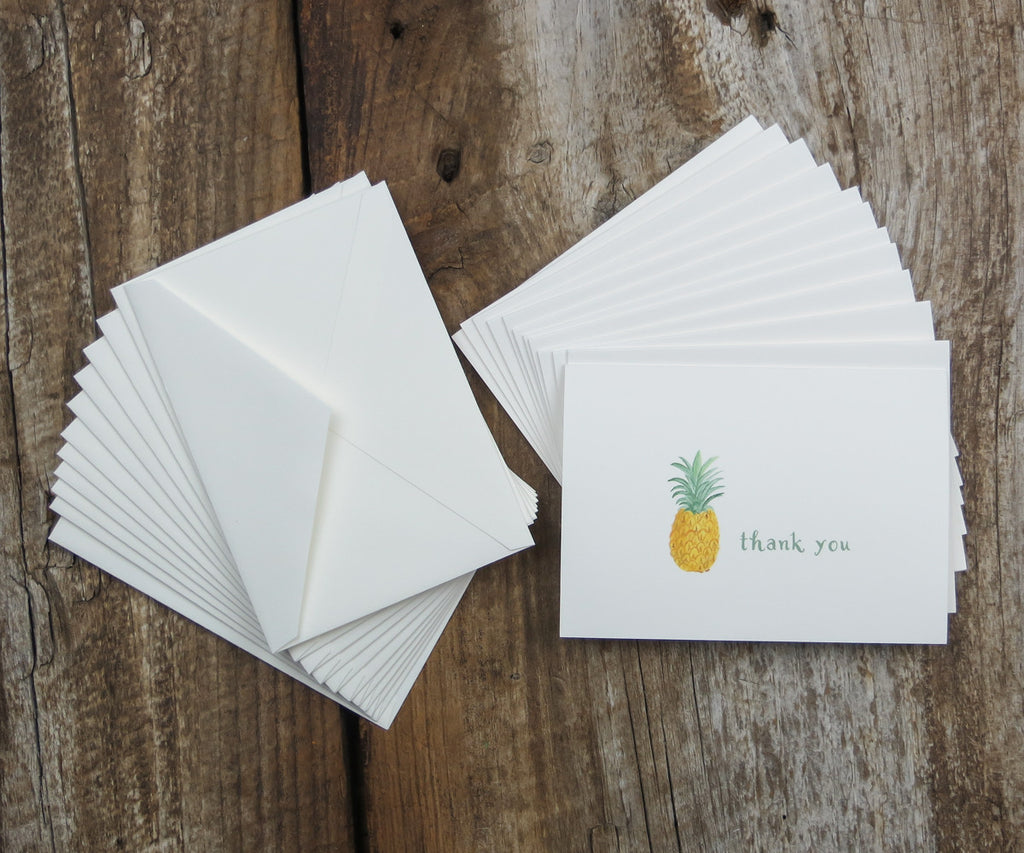 pineapple thank you notes