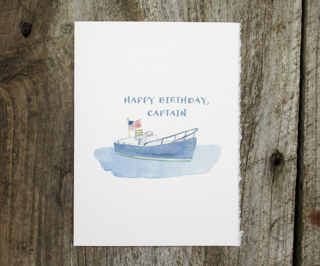 Captain Design Card Captain Birthday Card – El's Cards