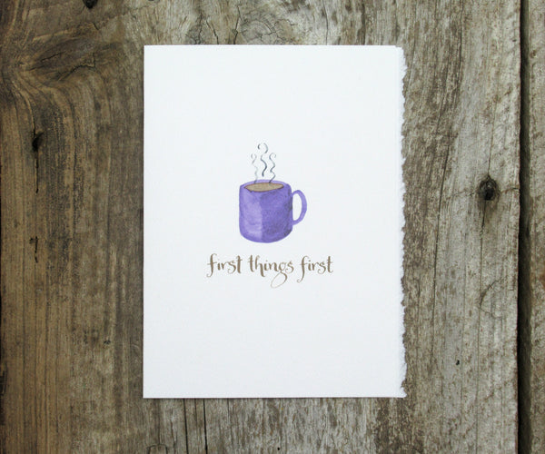 Coffee First Recovery Card