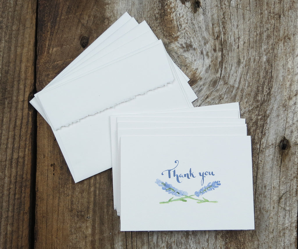 Lavender thank you notes