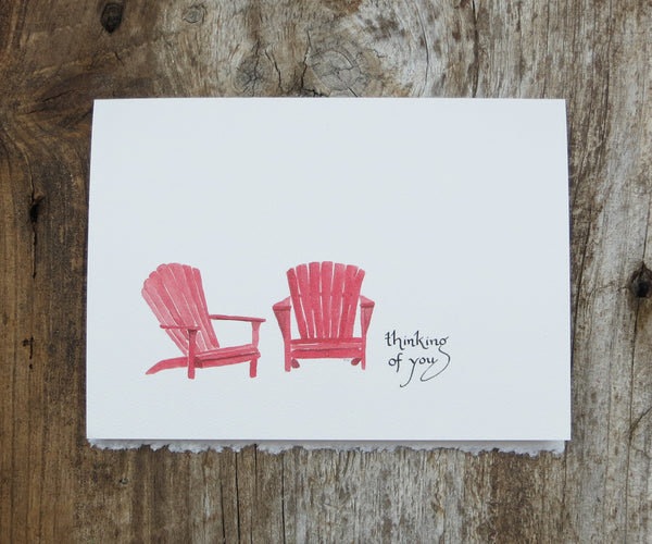 Red Chairs Card