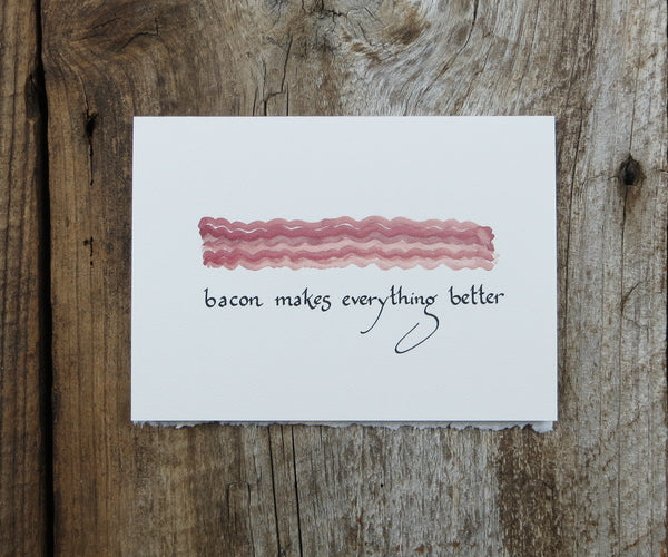 Bacon quote Card