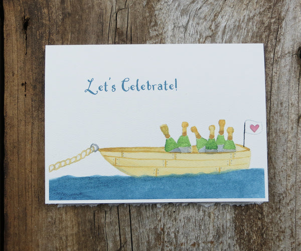 Boatload of Champagne Card