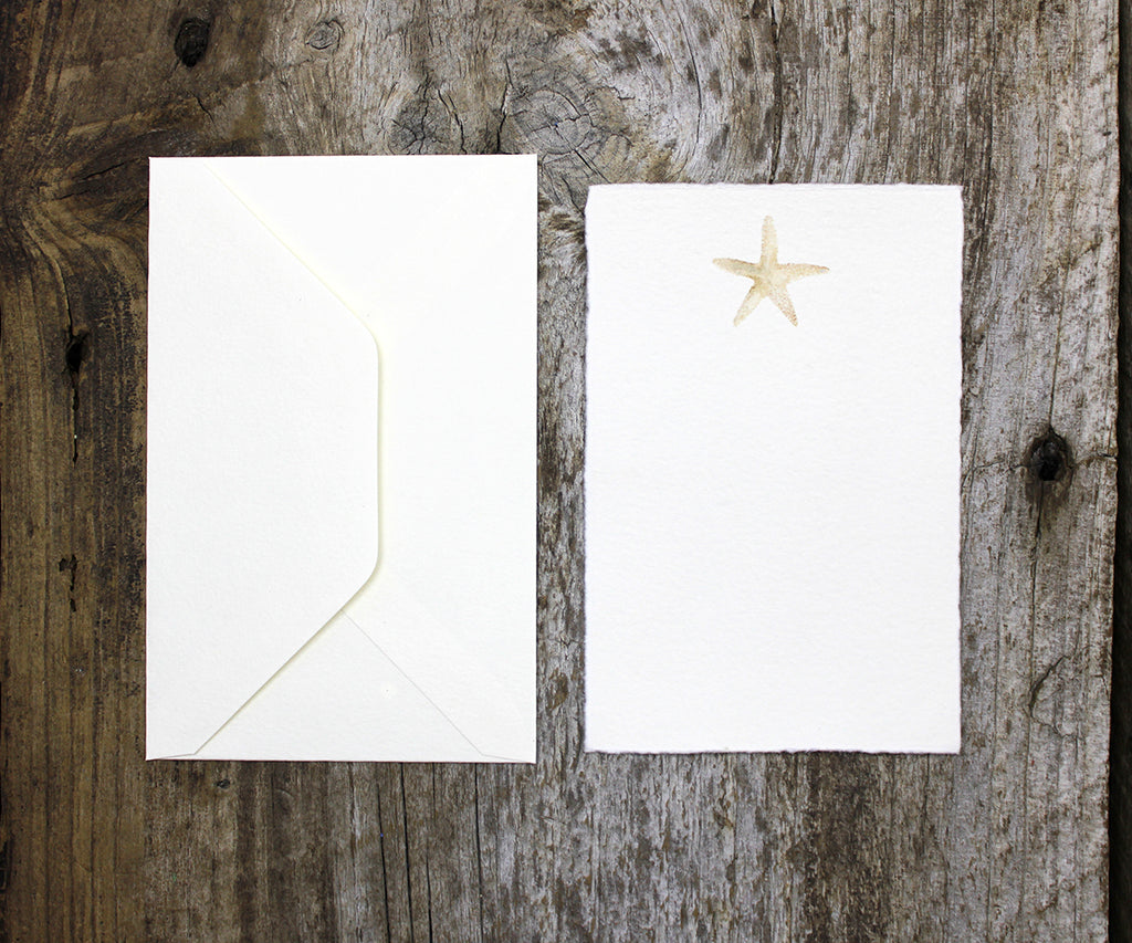 Italian Paper Flat Note Starfish