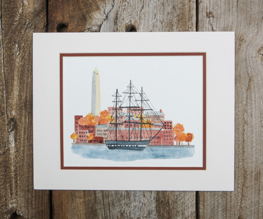 Charlestown harbor print