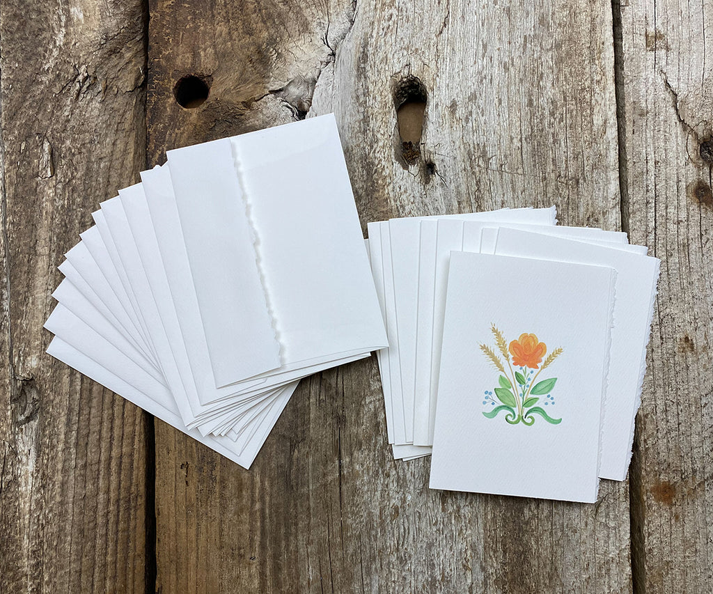 Nordic flower notecards
