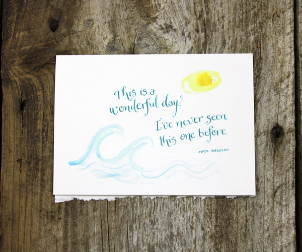 Ocean Waves Quote Card