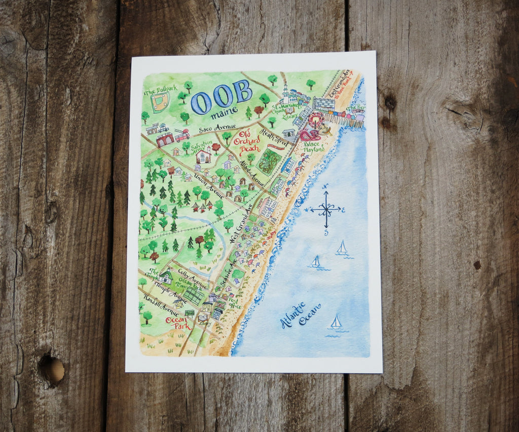 Map Of Old Orchard Beach Maine