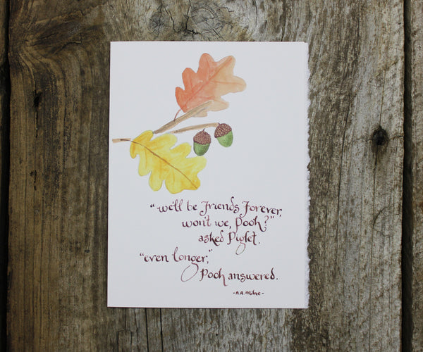 Pooh Friends Forever Card