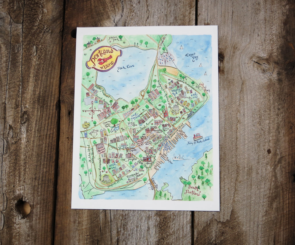Portland, Maine map