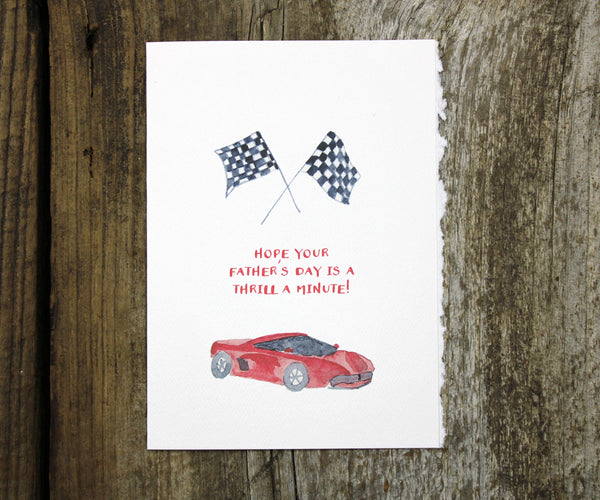 Racecar Dad Father's Day Card