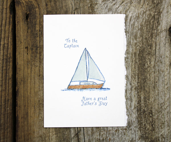 Sailboat Captain Father's Day Card