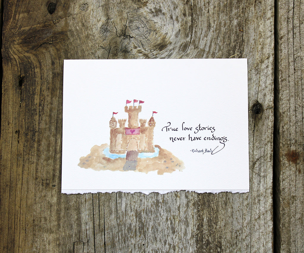 Sand Castle Quote Card