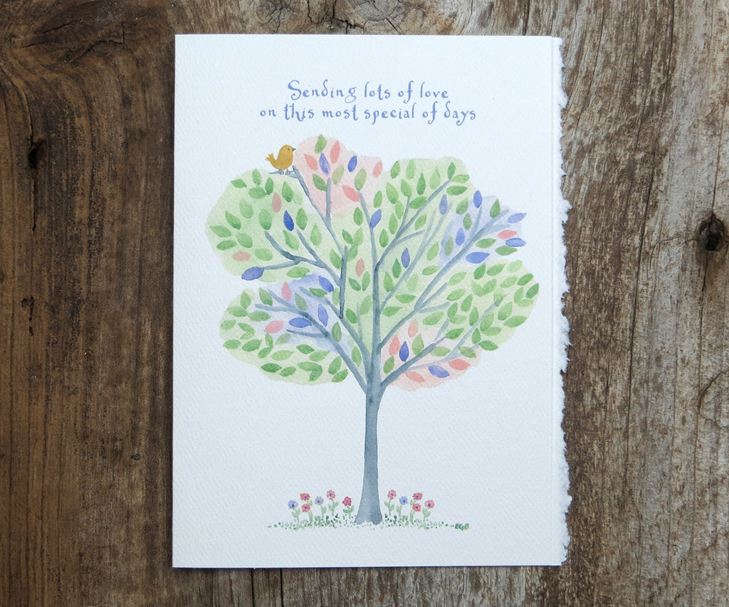 Special days baby tree card
