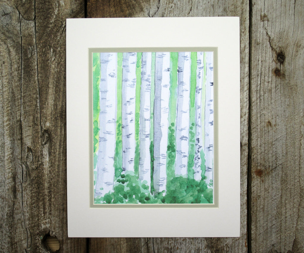 birch tree print