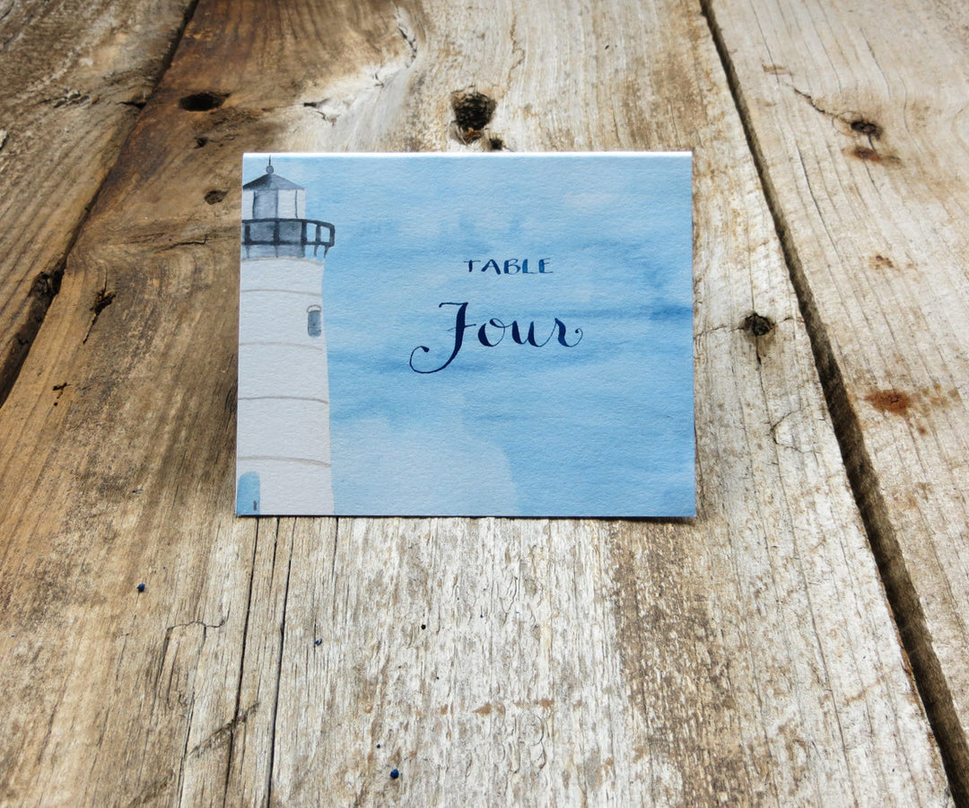 Lighthouse Table Numbers Lighthouse Table Numbers – El's Cards
