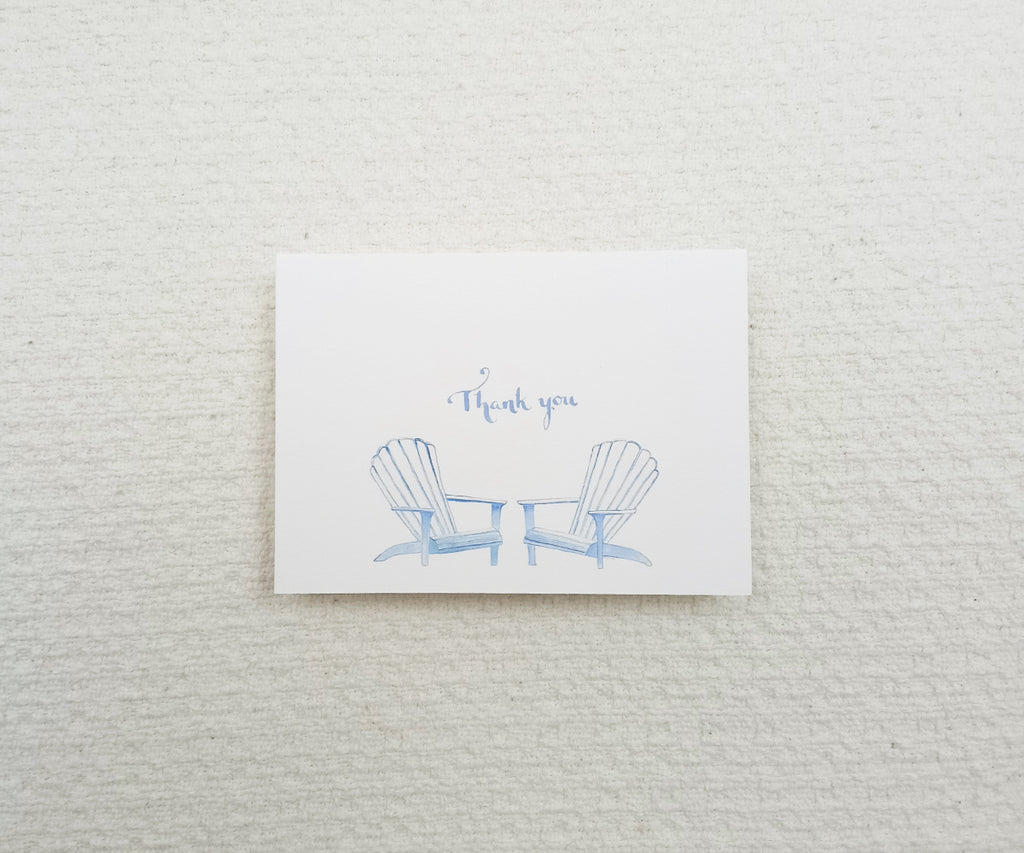 Adirondack Chairs Thank You Notes