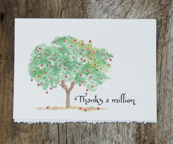 Apple Trees Thank You Card