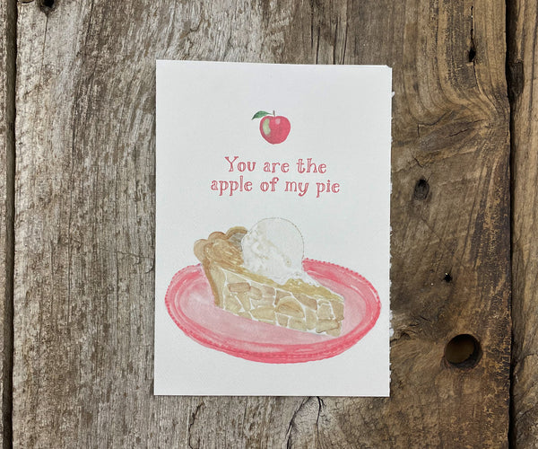 Apple of my pie card