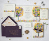 Autumn trees with ferns wedding invitation