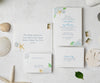 Beach Hydrangea wedding invitation
