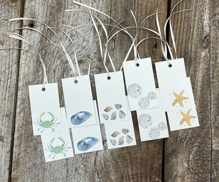 beach treasures tags