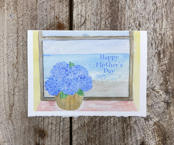 Beach view mother's day card