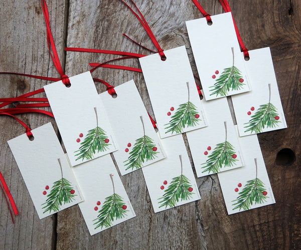 Berry & Bough Holiday Gift Tags
