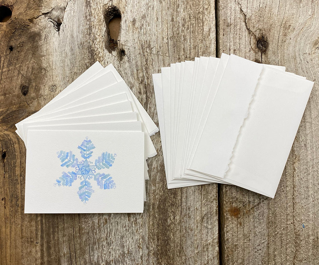 Big snowflake notecard