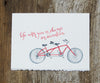 Bike For 2 Friendship & Love Card