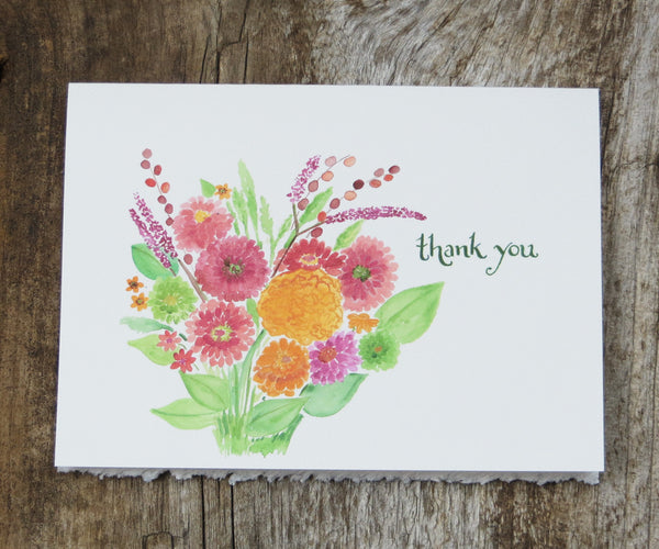 Bright Bouquet Thank You Card