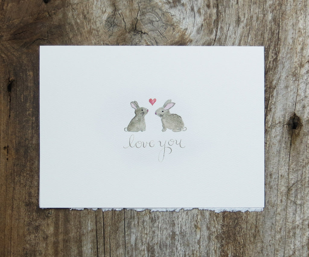 Bunnies Love Card