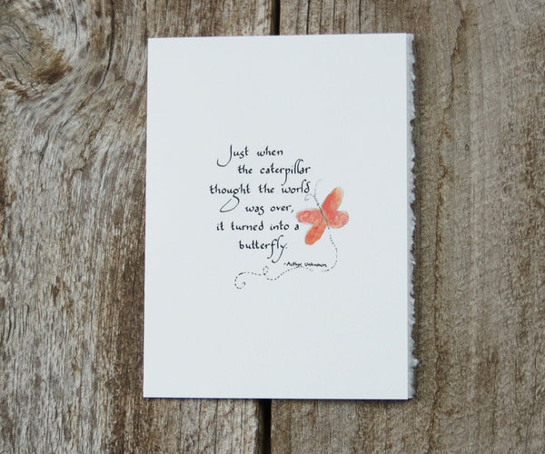 Butterfly Quote Card