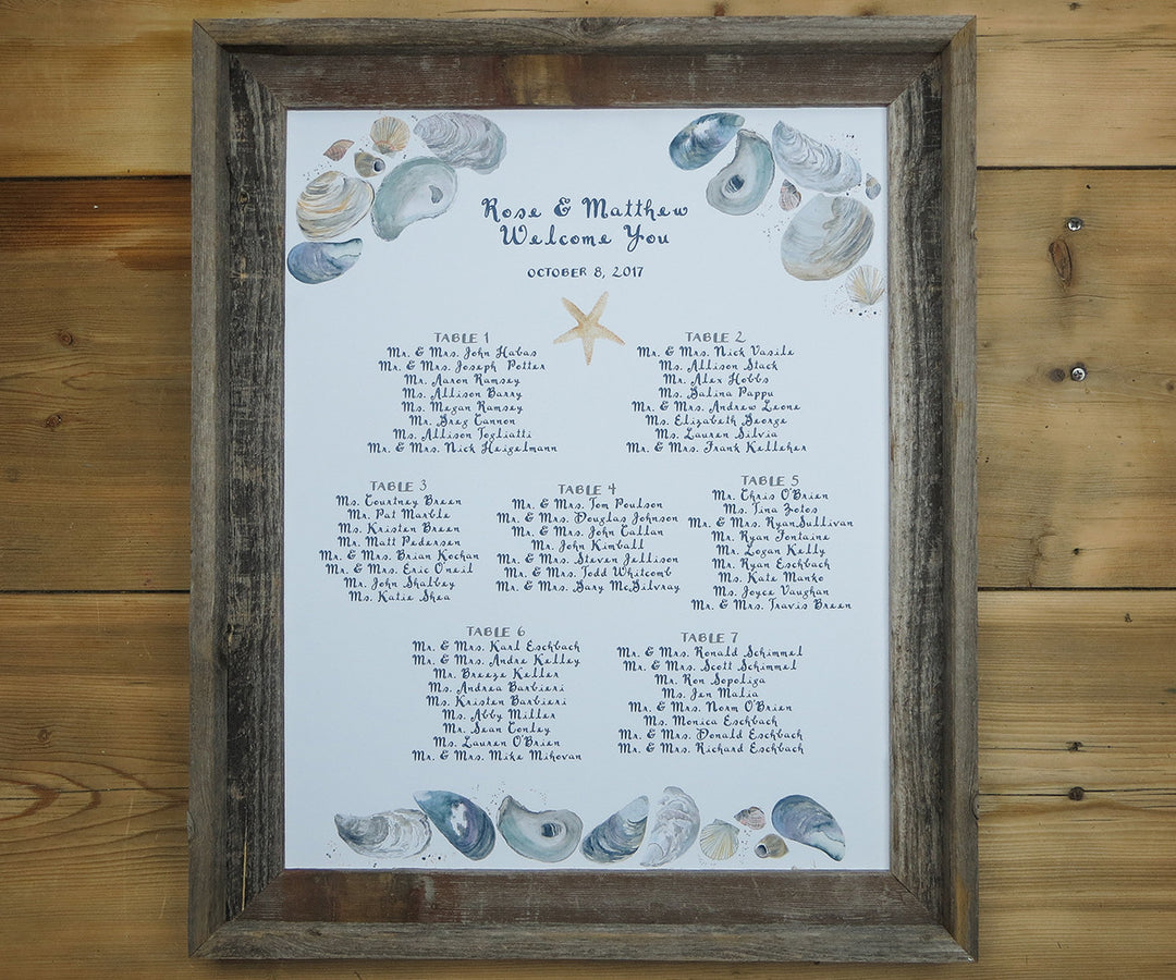 By the sea seating chart