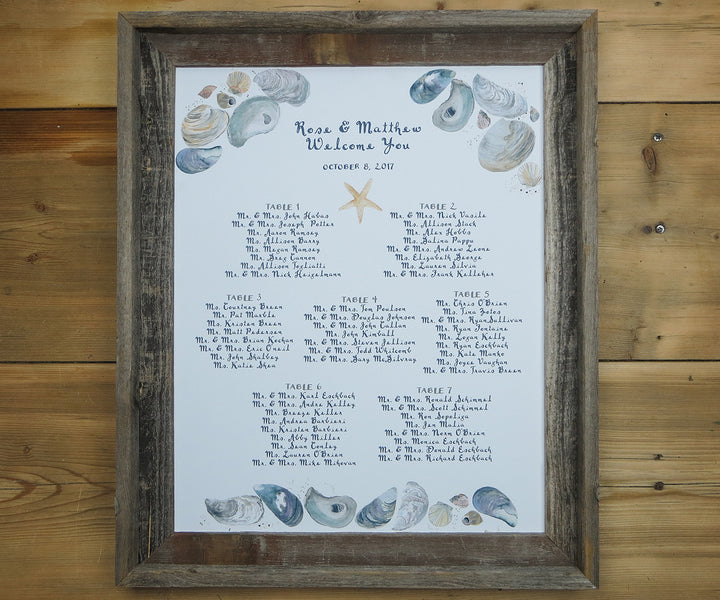 By the sea seating chart