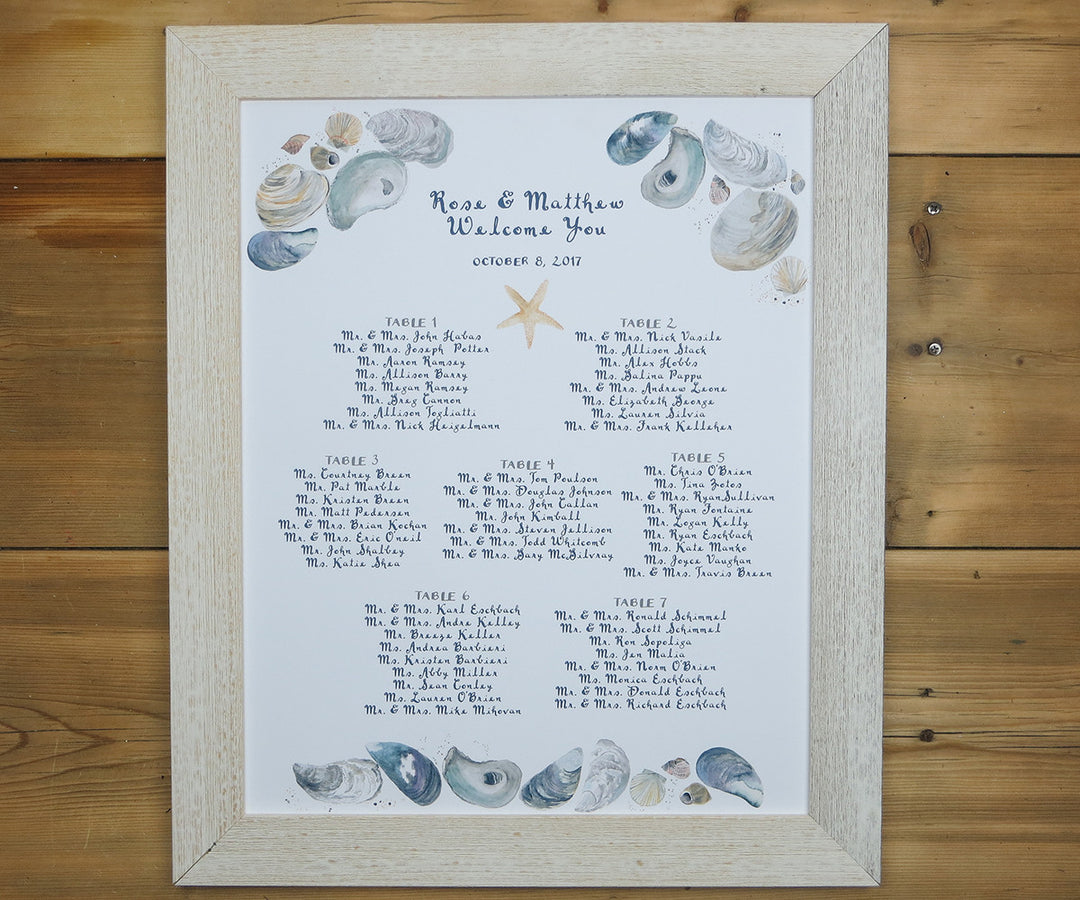 By the sea seating chart