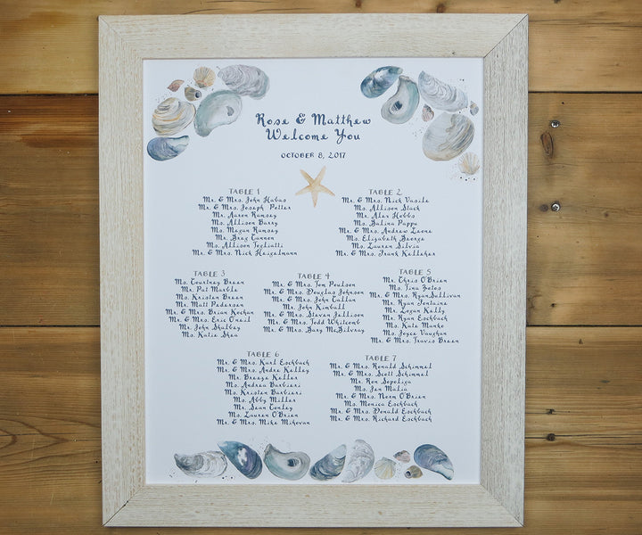 By the sea seating chart
