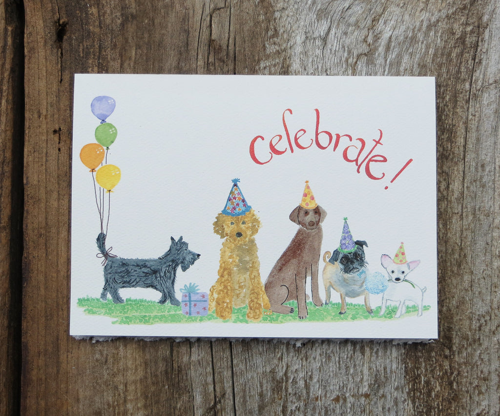 dogs birthday card