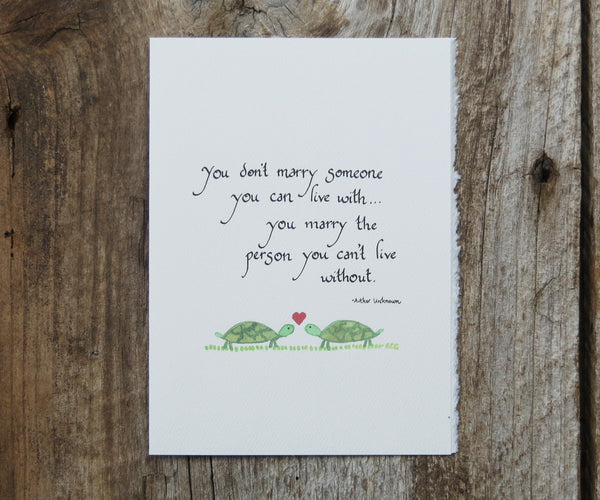 Turtles Quote Card