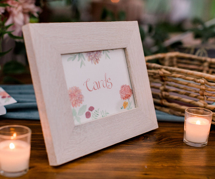 autumn wedding NH card sign
