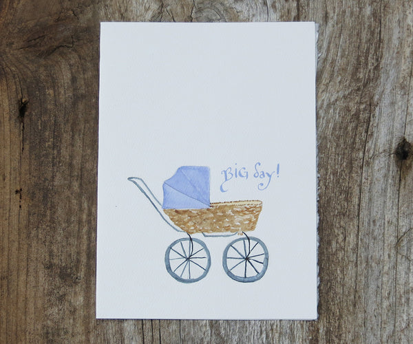 Carriage New Baby Card