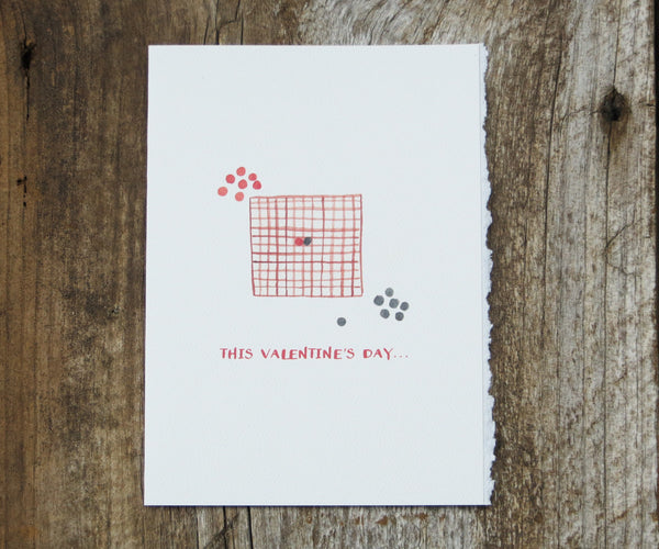 Checkers Valentines card