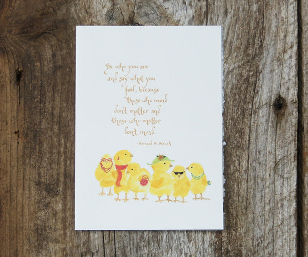 Chicks Quote Card