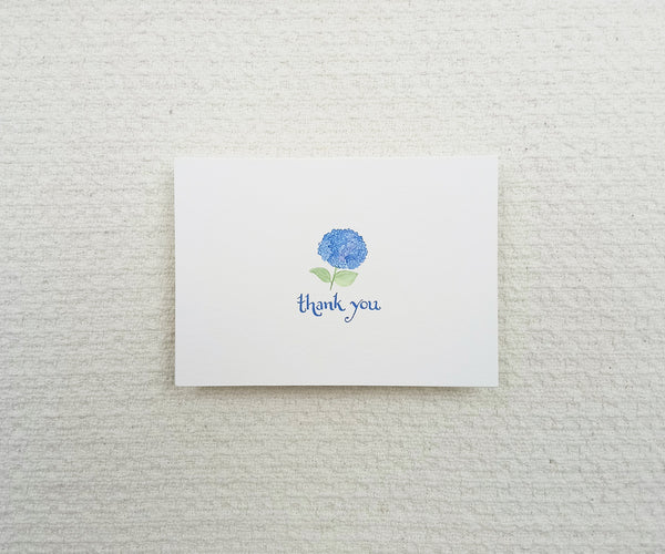 Classic Hydrangea Thank You Notes