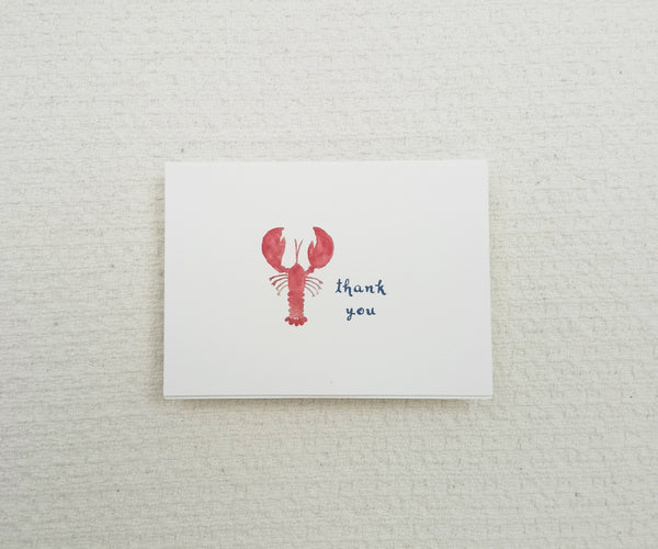 Classic Lobster Wedding Thank You Notes