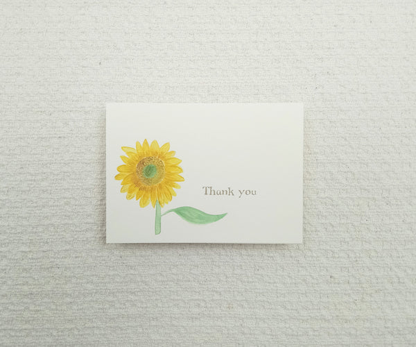 Classic Sunflower Wedding Thank You Notes