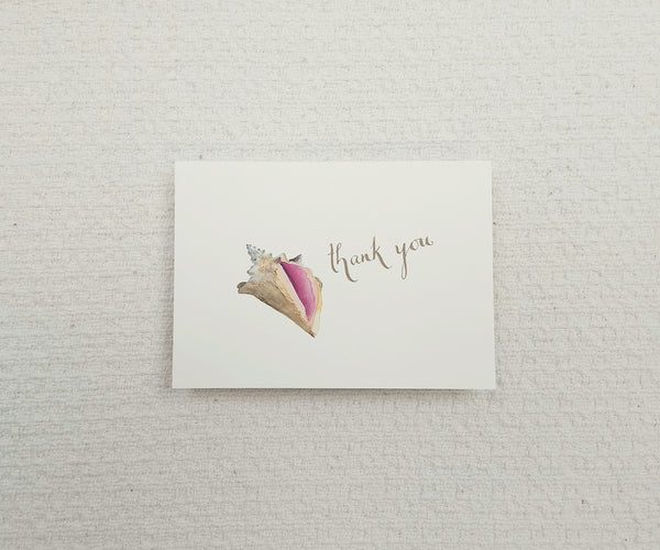 Conch Shell Thank You Notes