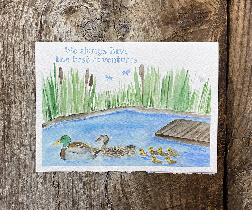 Duck Family Card