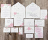 Peony with Greens Wedding Invitation