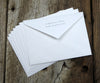 Extra envelopes with return address on the flap